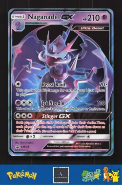 2018 Pokemon SM Promo SM125 Naganadel GX - Image 1