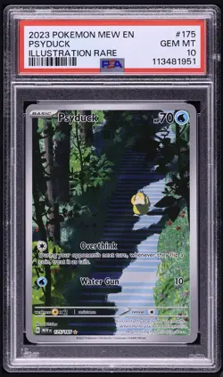 2023 Pokemon Scarlet & Violet 151 IR Psyduck #175 PSA 10 GEM MINT - Image 1