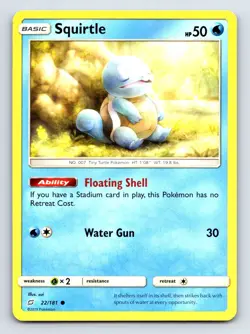 Squirtle 22/181 Common Team Up Pokemon Lightly Played - Image 1