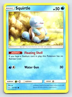 Squirtle 22/181 Common Team Up Pokemon Lightly Played - Image 1