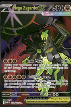 2026 Mega Zygarde ex - 104/088 Ultra Rare Holo NM ME03: Perfect Order Pokemon - Image 1