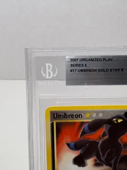 2007 POKEMON UMBREON-GOLD STAR 17/17 POP SERIES 5 Beckett Altered Graded Rare - Image 3