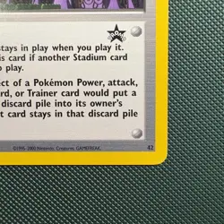 Vintage Promo Pokemon Tower 42/53 Wotc Black Star League Promo January 2002 - Image 4
