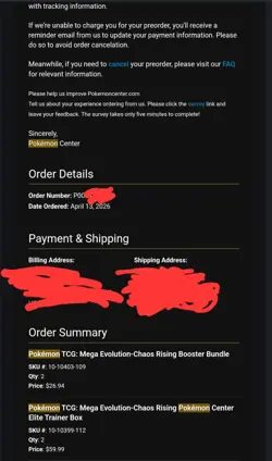 Pokemon TCG Chaos Rising - Pokemon Center ETB - CONFIRMED ORDER PRESALE - Image 2