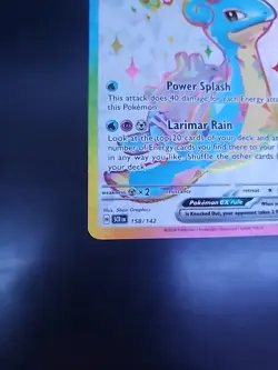 2024 Pokemon TCG: Stellar Crown - LAPRAS Ex 158/142 Full Art Ultra Rare NM-MNT - Image 2