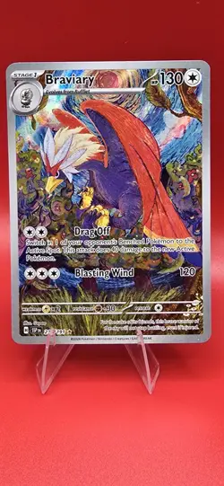 Pokemon TCG Braviary 214/191 IR Illustration Rare Full Art Surging Sparks - Image 1