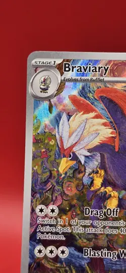 Pokemon TCG Braviary 214/191 IR Illustration Rare Full Art Surging Sparks - Image 2