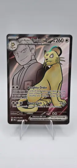 Team Rocket's Persian ex 219/182 SV10: Destined Rivals Ultra Rare FA Pokemon - Image 1