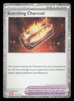 Scorching Charcoal Classic Collection Trading Card Game Classic 026/034 NM - Image 1