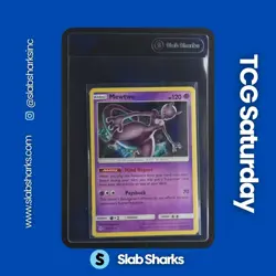2019 POKEMON SM UNBROKEN BONDS KANTO POWERS PROMO #75/214 MEWTWO COSMOS HOLO - Image 1