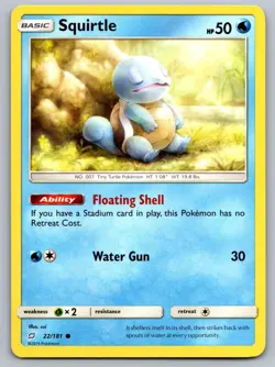 Squirtle 22/181 Common Team Up Pokemon Near Mint - Image 1