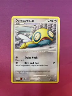 Pokemon Card Dunsparce Mysterious Treasures Uncommon 47/123 Near Mint - Image 1