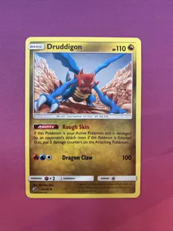 Pokemon Card Druddigon Dragon Majesty Uncommon 45/70 Near Mint - Image 1