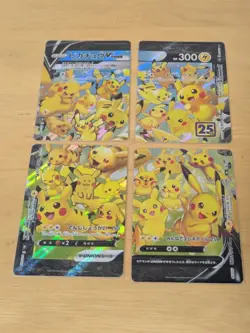 Pokemon TCG Pikachu V-UNION 25th Anniversary Collection Japanese 4 Card Set JP - Image 1
