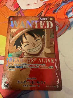 WANTED Dead or Alive Monkey.D.Luffy ONE PIECE Card Japanese SP ST01-012 SR NM - Image 1