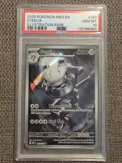 Pokemon Steelix 150/132 Me01: Mega Evolution Holo PSA 10 - Image 1