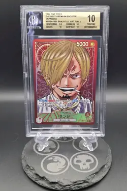 BGS 10 Sanji (PRB01-001) (Alternate Art) Leader Japanese NM PRB01 - Image 2