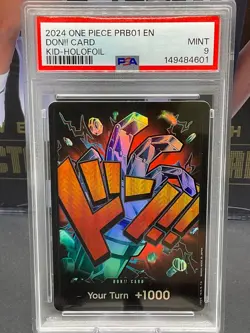 2024 One Piece English PRB-01 Don!! Card Kid - Holofoil PSA 9 MINT - Image 1
