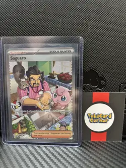 Pokemon TCG Saguaro Trainer Special Illustration Rare Card Paldea Evolved 270 NM - Image 1