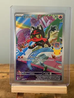 Pokemon TCG First Partner Promo Alola Region Litten Popplio Rowlet 3 Card Lot - Image 4