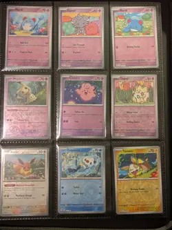 50 Pokemon Card TCG ALL REVERSE HOLO Cutie Card Lot Pink No Duplicates - Image 1