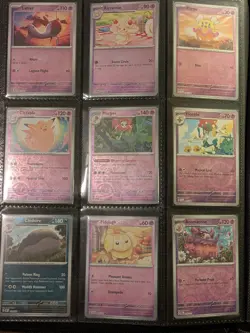 50 Pokemon Card TCG ALL REVERSE HOLO Cutie Card Lot Pink No Duplicates - Image 2