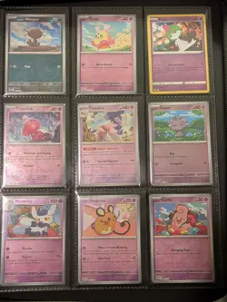 50 Pokemon Card TCG ALL REVERSE HOLO Cutie Card Lot Pink No Duplicates - Image 5