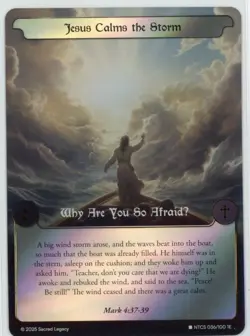 2025 Sacred Legacy: RARE - Jesus Calms the Storm - 36/100 1st Edition Card - Image 3
