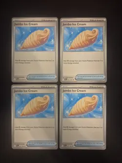 4x Jumbo Ice Cream PLAYSET Trainer Cards x4 PFL 091/094 NM Pokemon TCG - Image 1