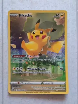 Pokemon Pikachu Crown Zenith Galarian Gallery Full Art Holo Card GG30/GG70 - Image 1