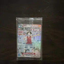 Bandai Namco Monkey.D.Luffy P-055 One Piece CCG Promotion Holo Card English 2026 - Image 1