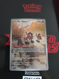 Pokemon TCG Mr. Mime Scarlet & Violet Holo Illustration Card - Image 1
