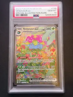 Pokemon TCG Venusaur EX Scarlet & Violet 151 Card 198/165 PSA 10 QUICK SHIPPING - Image 1