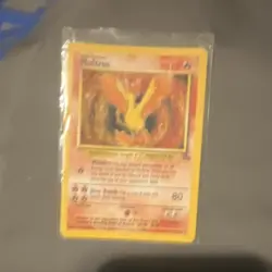 Pokemon Moltres Fossil Holo Rare 12/62 70 HP Dive Bomb 1999 Card English - Image 1