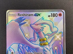 Reshiram GX SV51/SV94 Hidden Fates Full Art Holo Shiny Vault Pokemon Card - Image 5