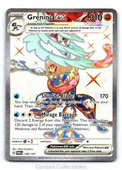 Greninja EX 198/167 - Twilight Masquerade - Pokemon Card - Near Mint - Image 1