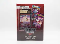 Pokemon Mystery Gems Box (1 CGC Graded Card & 1 Booster Pack) Factory Sealed Box - Image 1