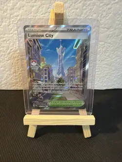 Pokemon Lumiose City 111/088 POR Rare Trainer Stadium Full Art Foil TCG Card HTF - Image 1
