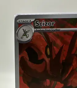 Scizor Pokemon TCG Sv03: Obsidian Flames Holo Illustration Rare Card 205/197 - Image 2