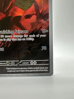 Scizor Pokemon TCG Sv03: Obsidian Flames Holo Illustration Rare Card 205/197 - Image 4