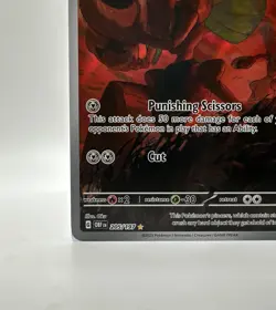 Scizor Pokemon TCG Sv03: Obsidian Flames Holo Illustration Rare Card 205/197 - Image 5
