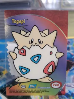 2000 Topps Pokemon TV Animation Clear Cards PC8 TOGEPI - NM 🔥 - Image 2
