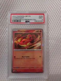 2023 Pokemon charmander 026 card graded psa mint 9 - Image 1