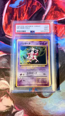Mr. Mime #122 PSA 9 Japanese Jungle 1997 Pocket Monsters Pokemon Card Mint OC - Image 1