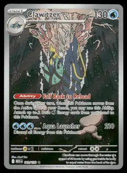 Pokemon Cards Clawitzer 141/132 Mega Evolution Illustration Rare NM *5 - Image 1