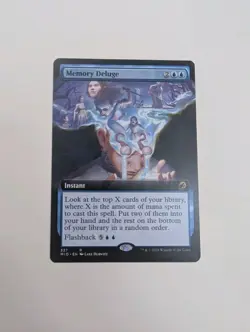 MTG - Memory Deluge (Extended Art) - Innistrad: Midnight Hunt NM/M Condition - Image 1