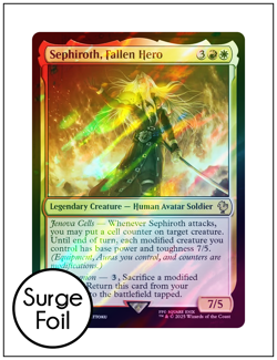 1x Sephiroth Fallen Hero Surge Foil Final Fantasy Magic MTG NM G2U - Image 1