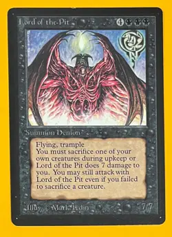 MTG LORD OF THE PIT Beta (OldManMTG 012-129) - Image 1