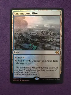 MTG Underground River Foil R The Brothers' War 267 NM - Image 1