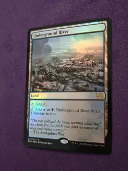 MTG Underground River Foil R The Brothers' War 267 NM - Image 2
